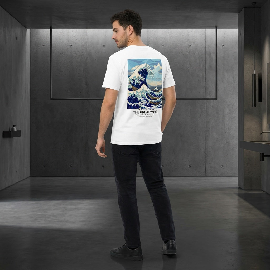 The Great Wave T-Shirt - LOW POLY EDITION-2