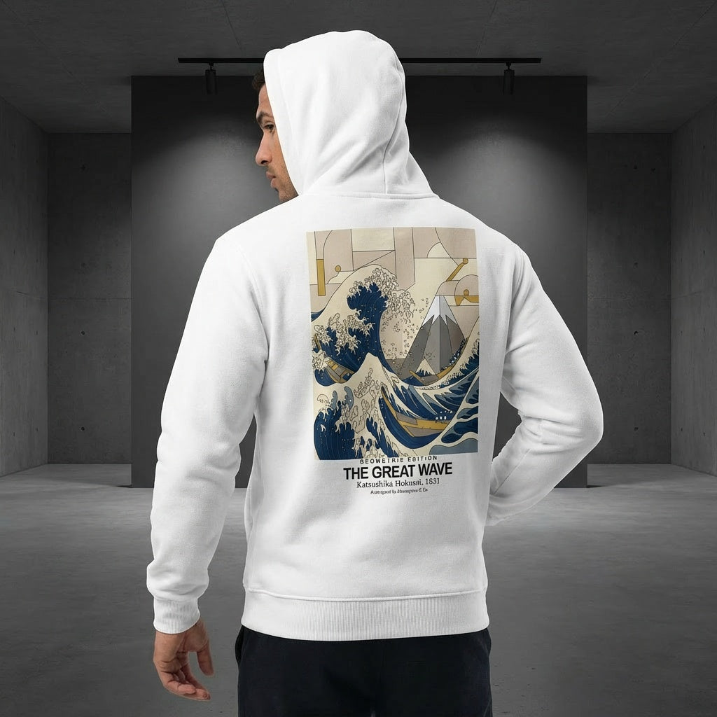 The Great Wave Hoodie - GEOMETRIC EDITION-3