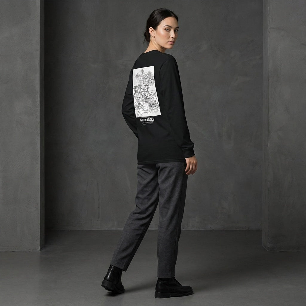 Water Lilies Longsleeve T-Shirt - MINIMALIST EDITION-4