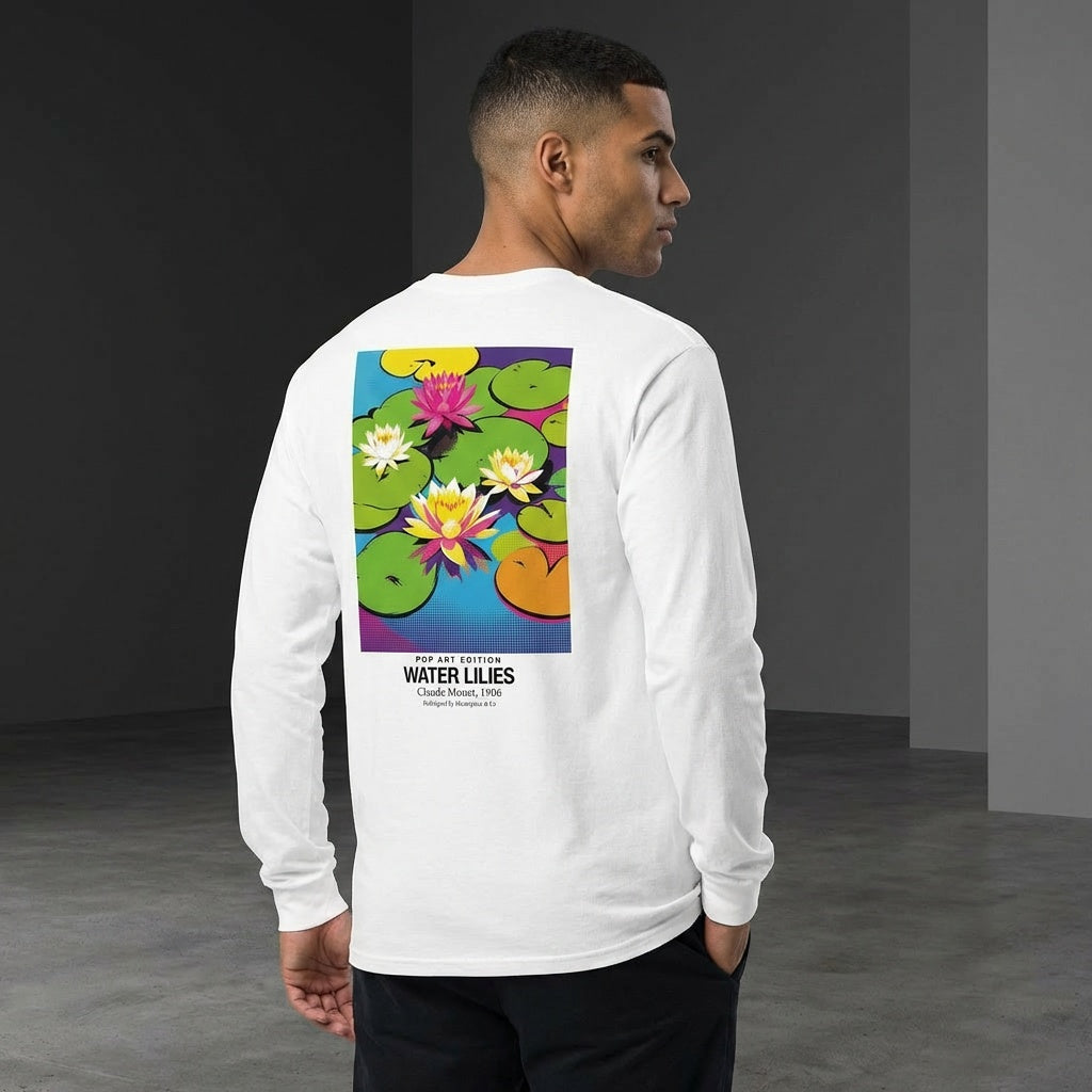 Water Lilies Longsleeve T-Shirt - POP ART EDITION-4