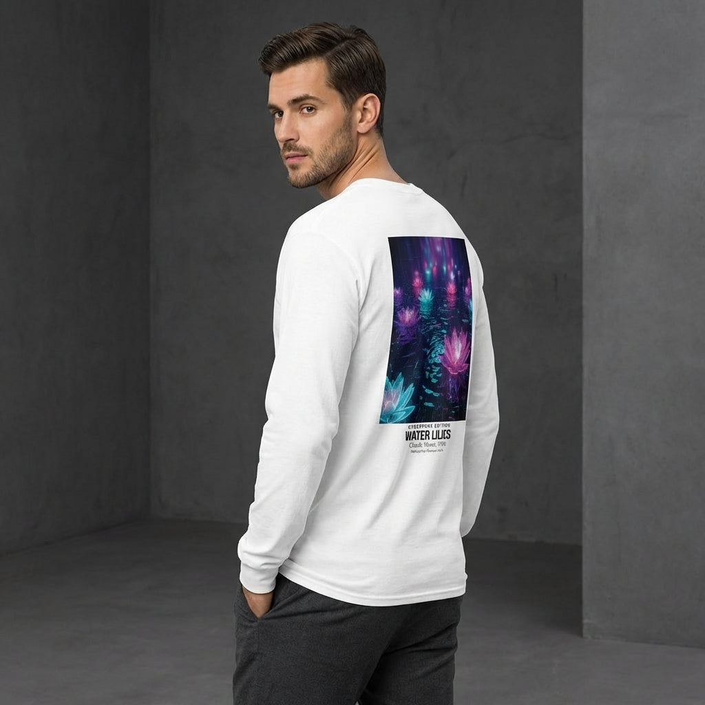 Water Lilies Longsleeve T-Shirt - CYBERPUNK EDITION-3