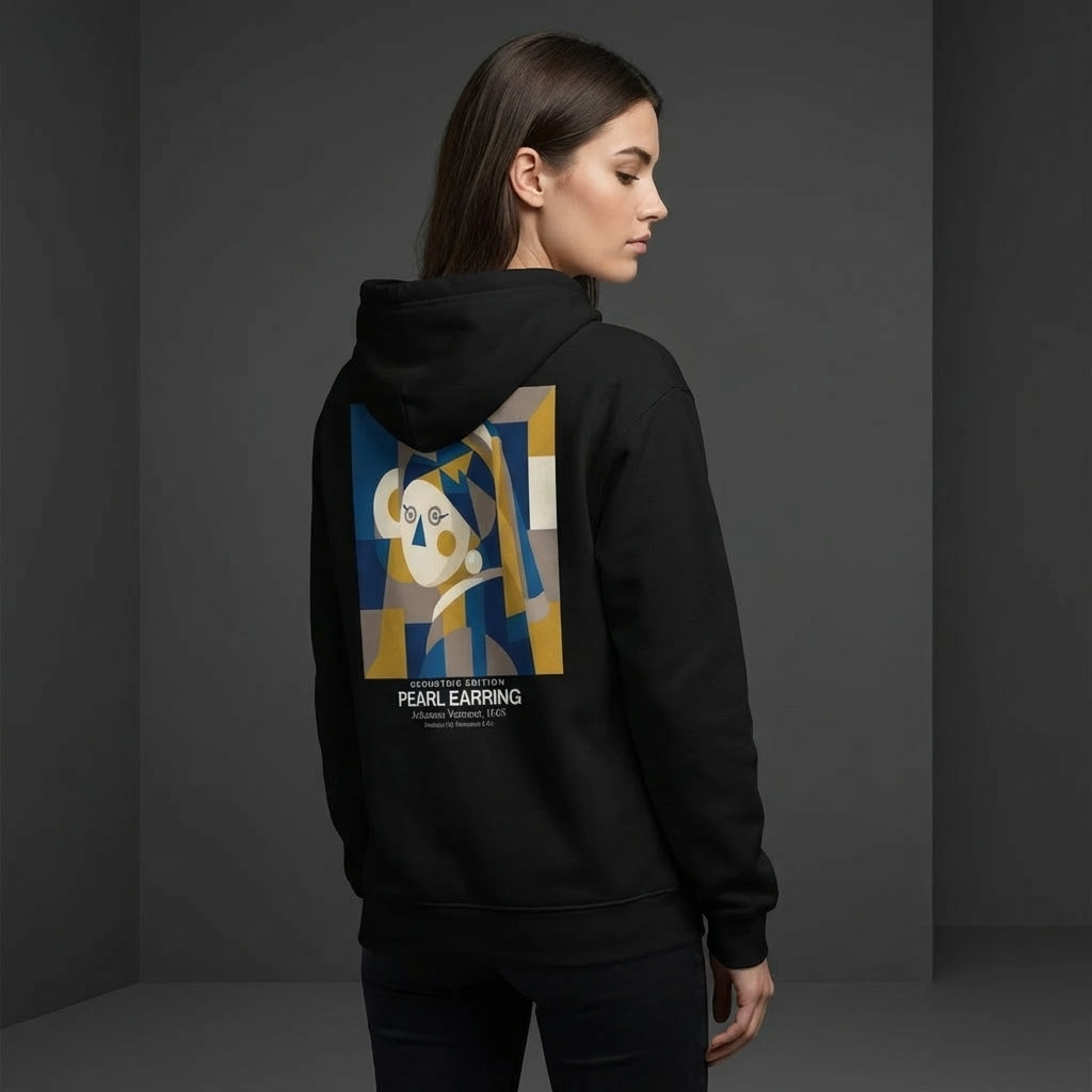 Girl with a Pearl Earring Hoodie - GEOMETRIC EDITION-4