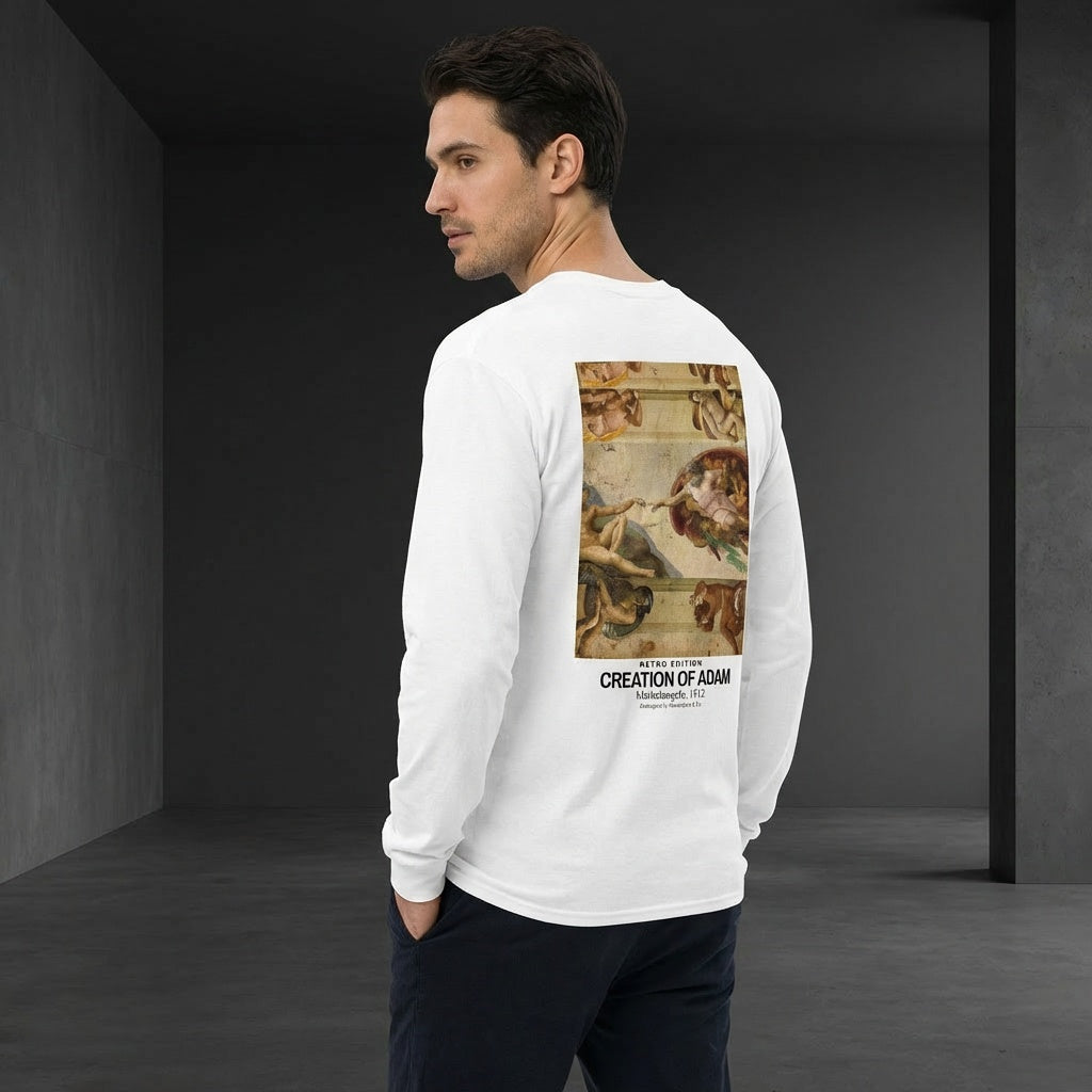 Creation of Adam Longsleeve T-Shirt - RETRO EDITION-3