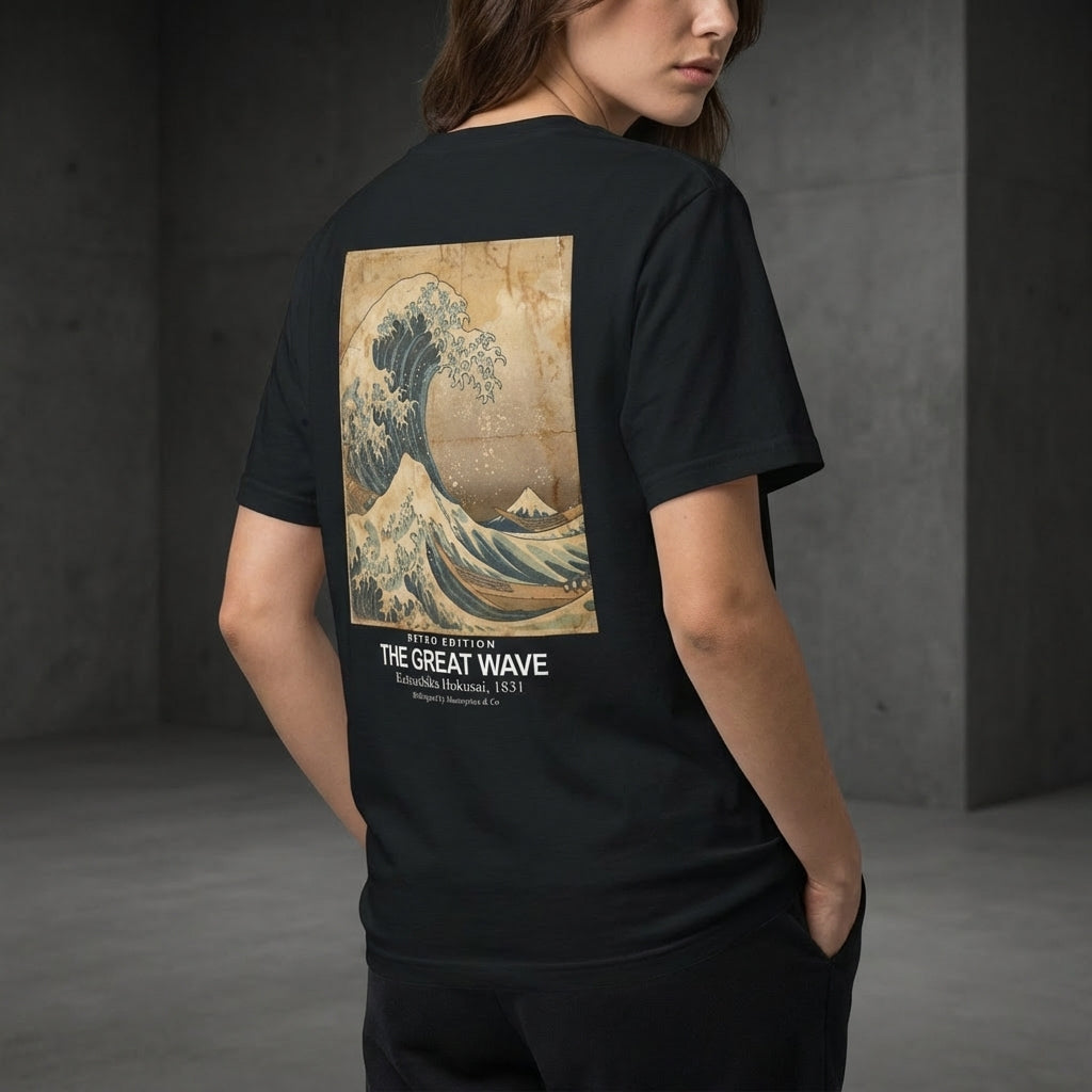 The Great Wave T-Shirt - RETRO EDITION-4
