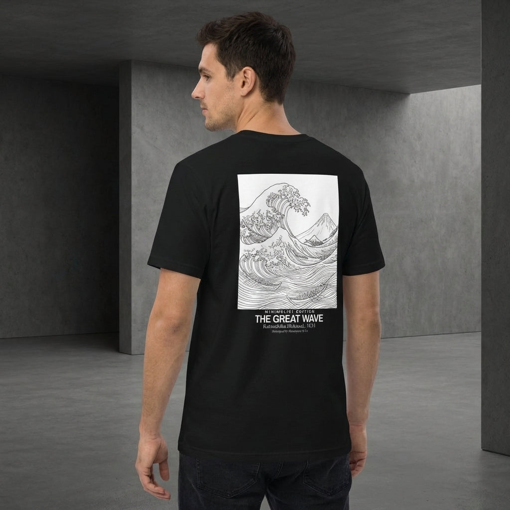 The Great Wave T-Shirt - MINIMALIST EDITION-3