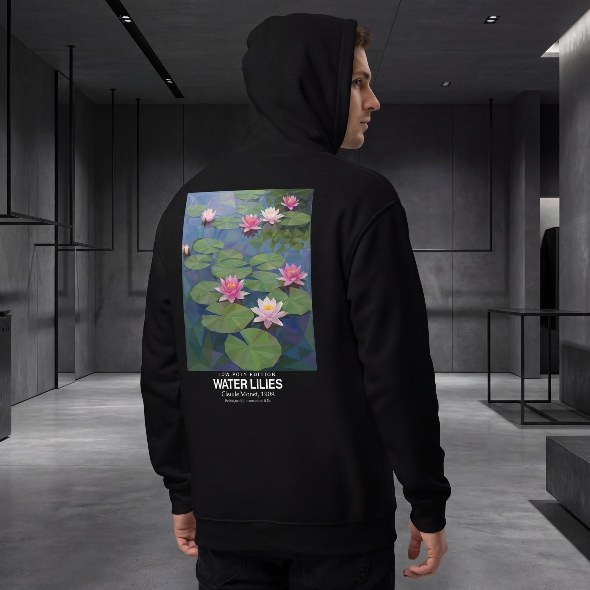 Water Lilies Hoodie - LOW POLY EDITION-3