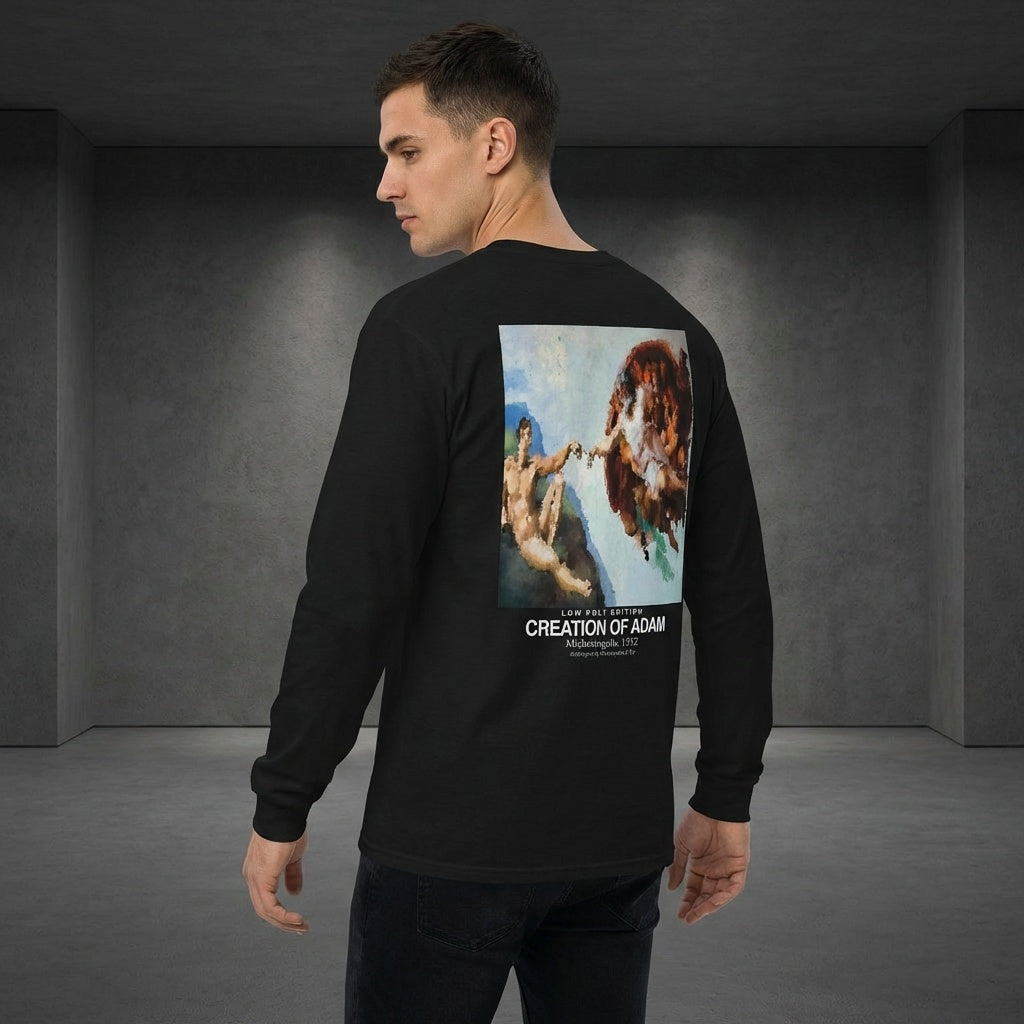 Creation of Adam Longsleeve T-Shirt - LOW POLY EDITION