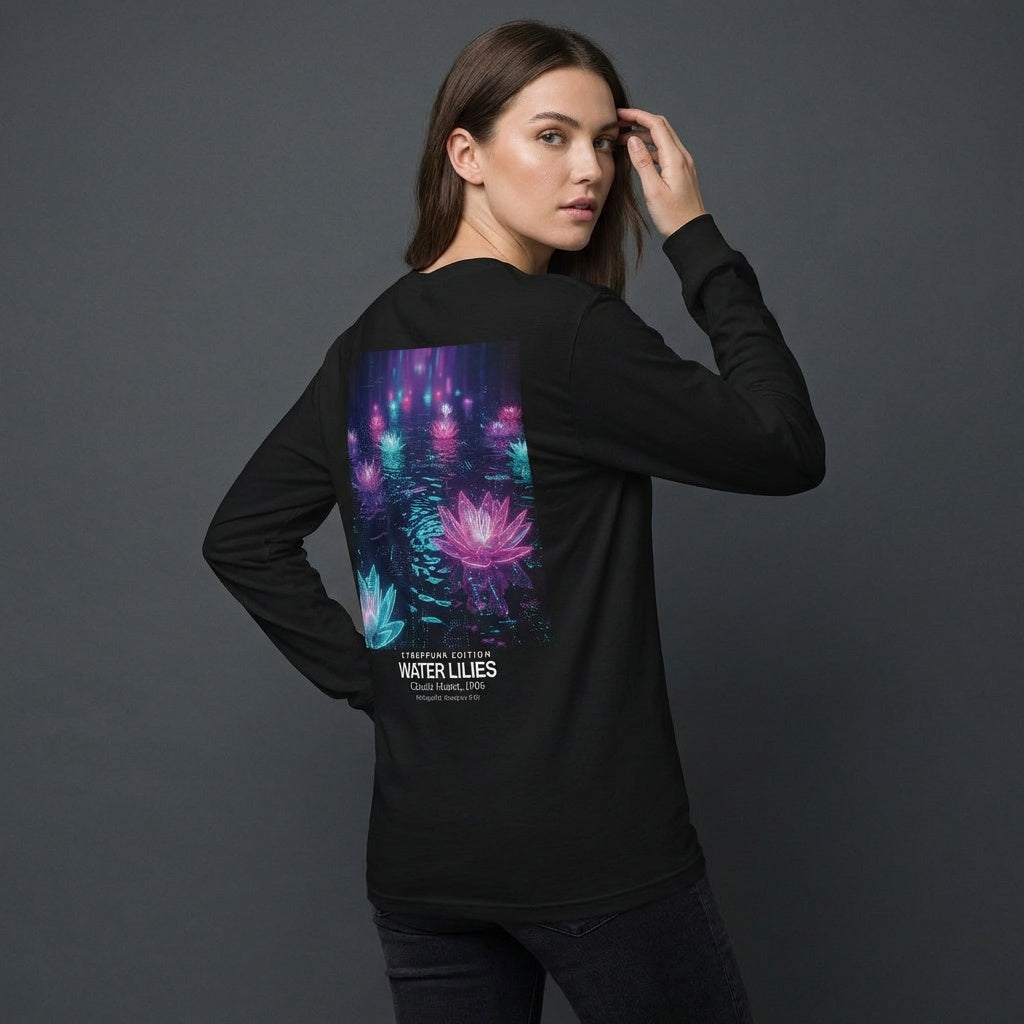 Water Lilies Longsleeve T-Shirt - CYBERPUNK EDITION-2