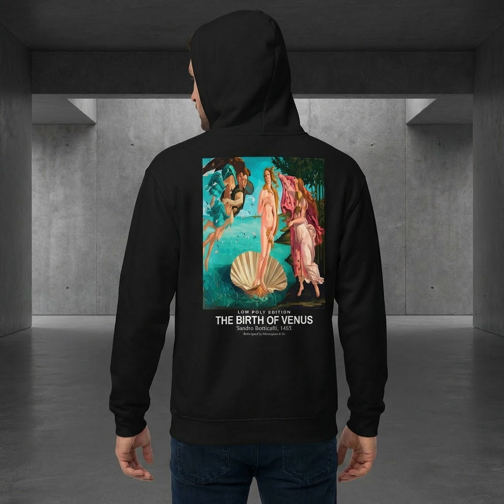 The Birth of Venus Hoodie - LOW POLY EDITION-3