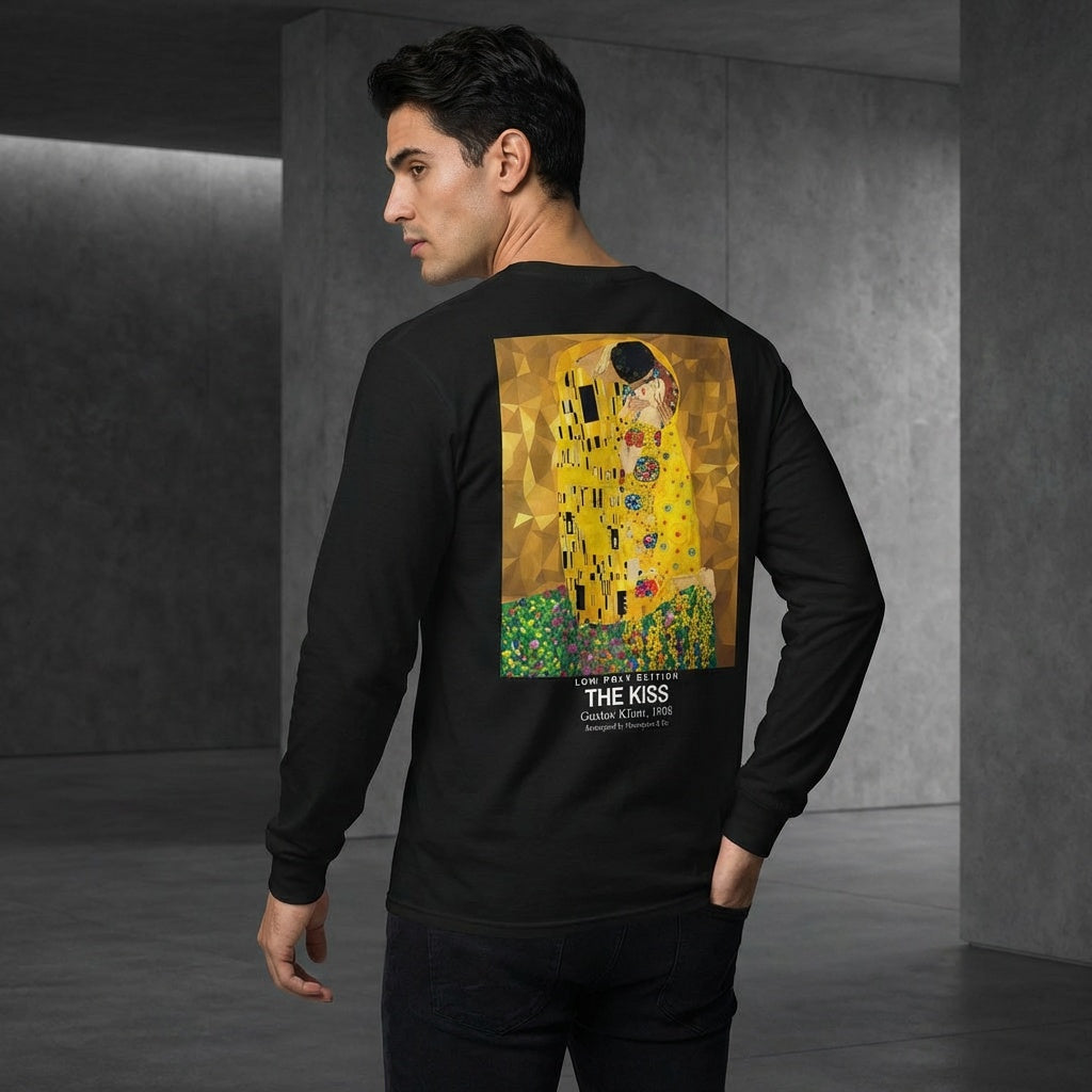 The Kiss Longsleeve T-Shirt - LOW POLY EDITION