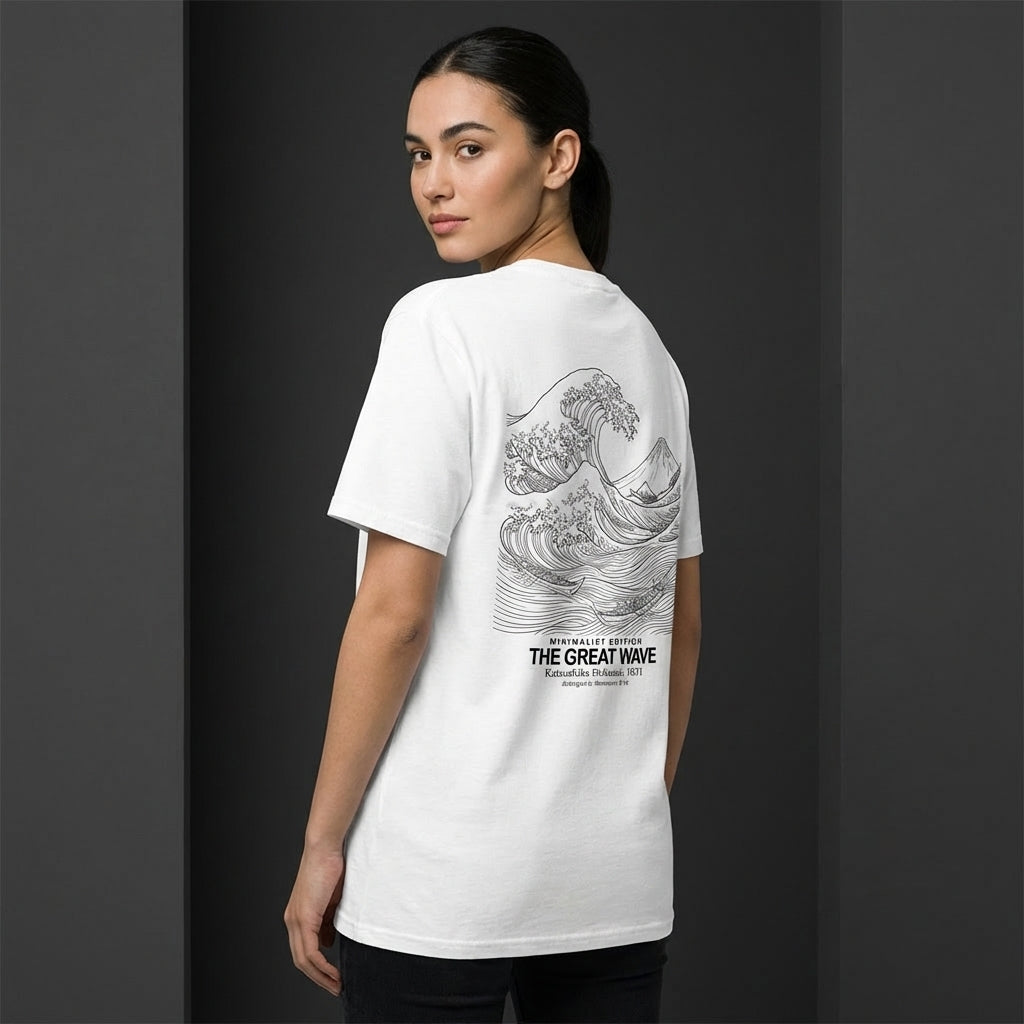 The Great Wave T-Shirt - MINIMALIST EDITION-2