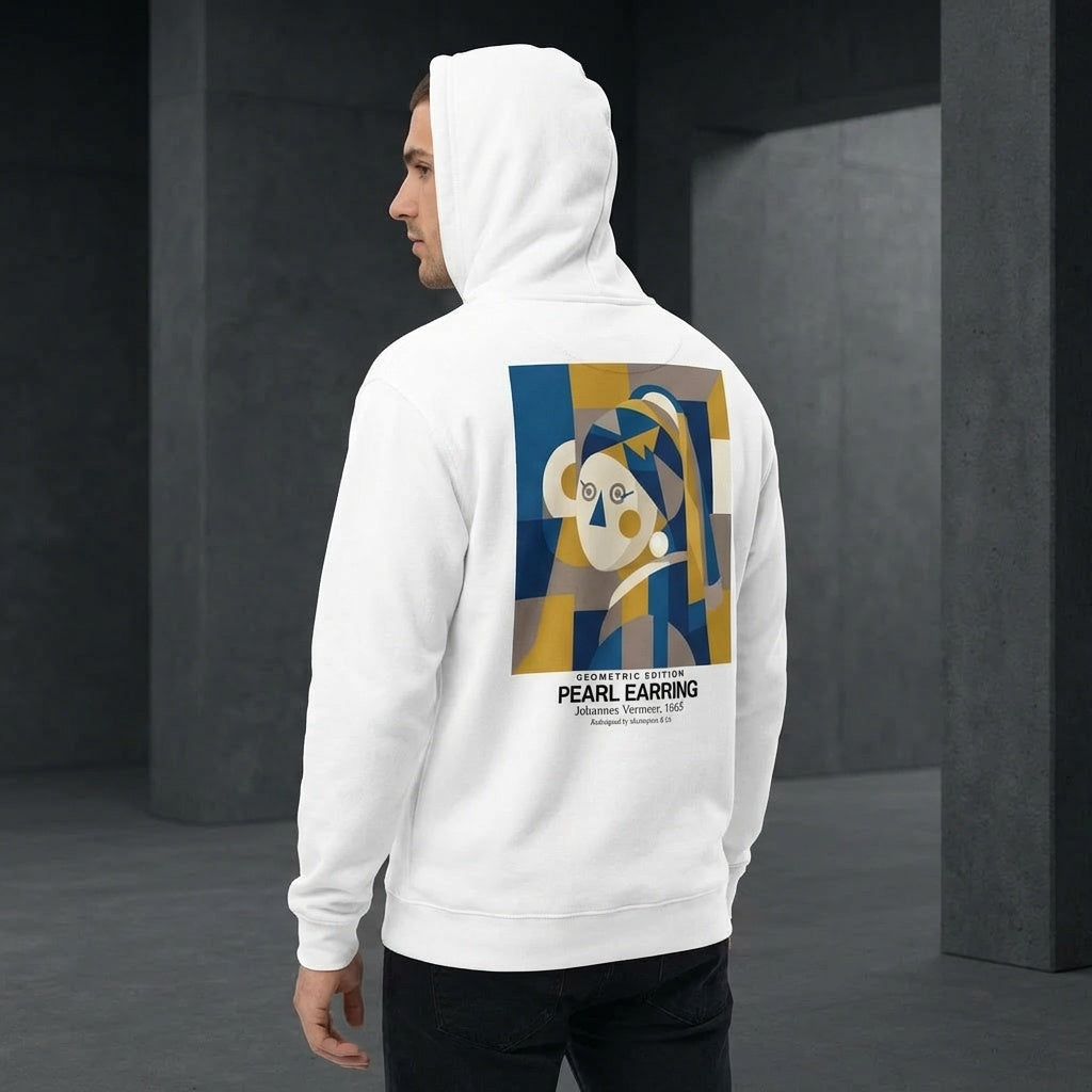 Girl with a Pearl Earring Hoodie - GEOMETRIC EDITION