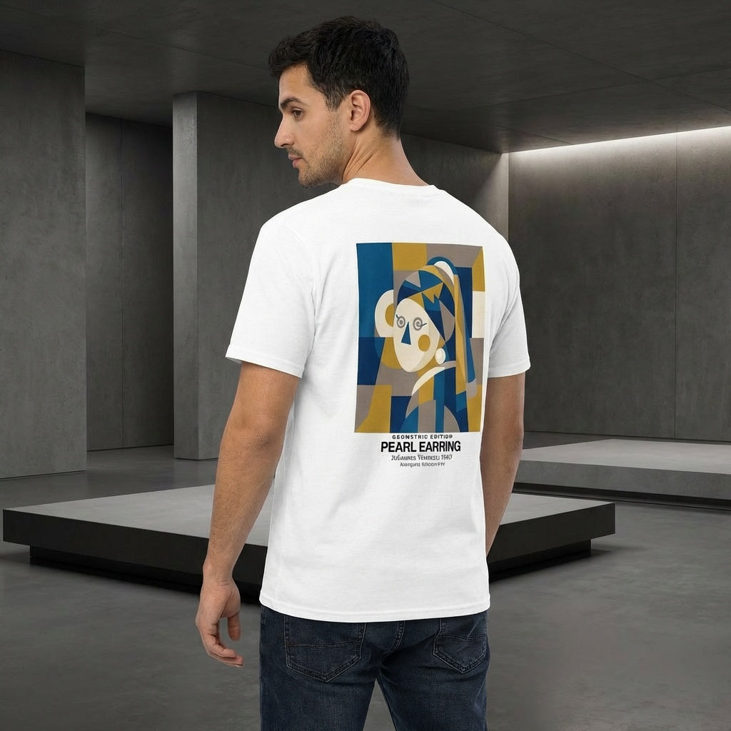 Girl with a Pearl Earring T-Shirt - GEOMETRIC EDITION