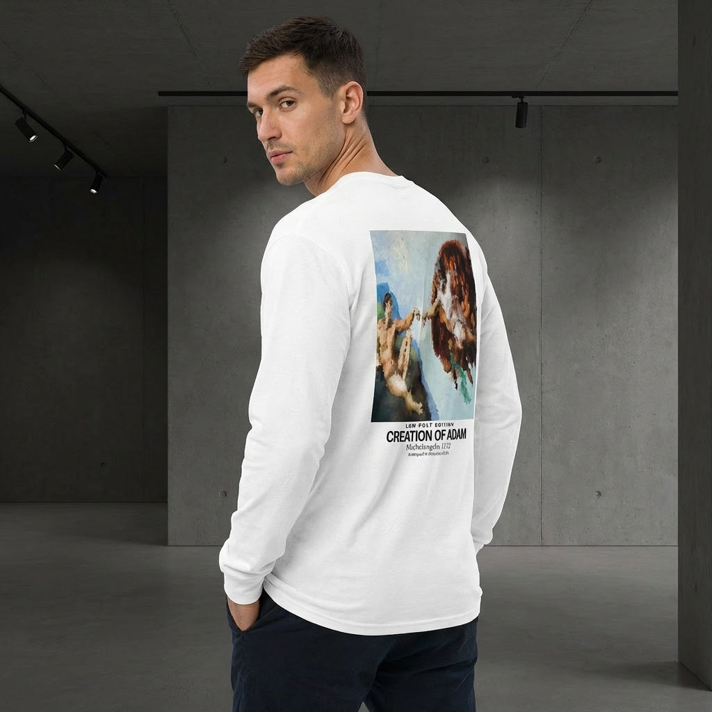 Creation of Adam Longsleeve T-Shirt - LOW POLY EDITION-3