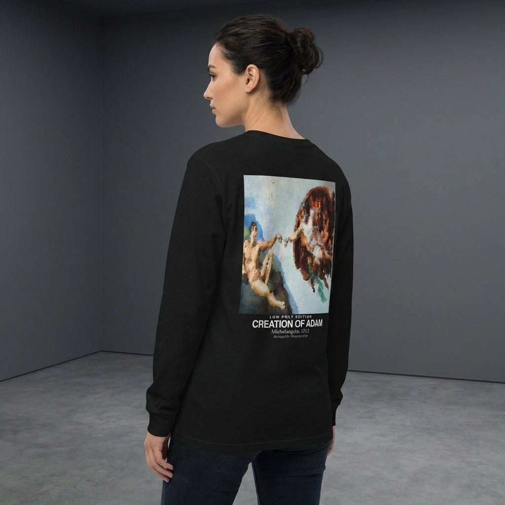 Creation of Adam Longsleeve T-Shirt - LOW POLY EDITION-2