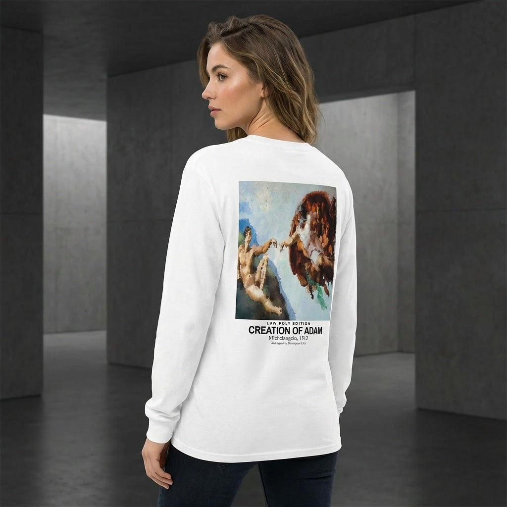 Creation of Adam Longsleeve T-Shirt - LOW POLY EDITION-4