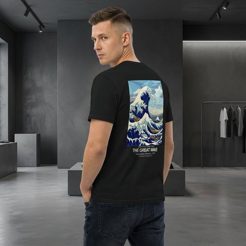 The Great Wave T-Shirt - LOW POLY EDITION-4